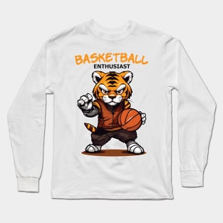 Cute Basketball Enthusiast Long Sleeve T-Shirt